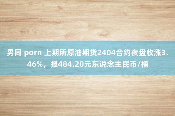  男同 porn 上期所原油期货2404合约夜盘收涨3.46%，报484.20元东说念主民币/桶